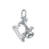SILVEGO Women's Pendant 925 Sterling Silver Sewing Machine, Sterling Silver,