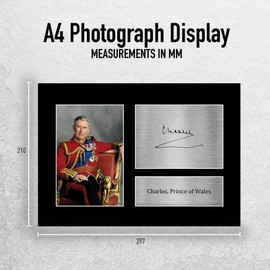HWC Trading A4 PRINCE CHARLES GIFTS PRINTED AUTOGRAPH AUTOGRAPH FOR ROYALTY FANS