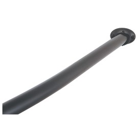 Kingston Brass CC3175 Adjustable Hotel Single Curved Shower Curtain Rod, Oil Rubbed Bronze 53 x 1 x 1.88