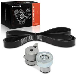 A-Premium Engine Serpentine Belt Drive Kit Compatible with Mitsubishi Outlander 2004-2006, Eclipse 2006-2012, Galant 2004-2012 - 2.4L