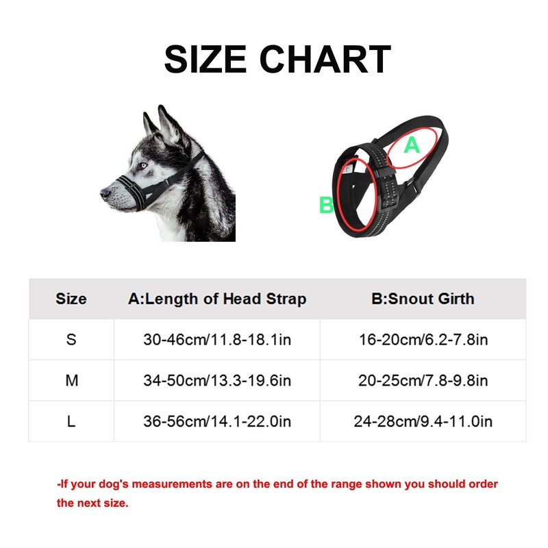 Dog Muzzle,Nylon Adjustable Anti-Bite Barking and Chewing Dog Muzzle with