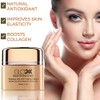 GLO24K Crema antienvejecimiento de oro de 24k con vitaminas, ácido