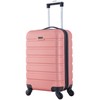 Travelers Club Harper Luggage, Rose Gold, 20-Inch Carry-On