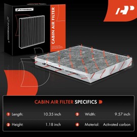 A-Premium 3-PC Cabin Air Filter with Activated Carbon Compatible with Jeep Grand Cherokee 2011-2021, Grand Cherokee WK 2022-2022 & Dodge Durango 2011-2022, Replace# 68079487AA