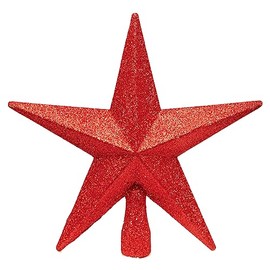 Red 20cm Tree Top Star Premier Shatterproof Christmas Tree Decoration 200mm Tree Topper 5832