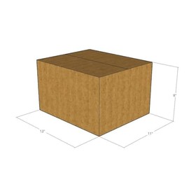 E1 Packaging 13" x 11" x 8" Corrugated Boxes 32 ECT (Pack of 10-13x11x8) | Quality Moving Boxes. Great for Shipping Boxes for Business, Office or Home.