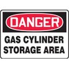 Accuform "Danger Gas Cylinder Storage Area" Safety Sign, Accu-Shield™, 7