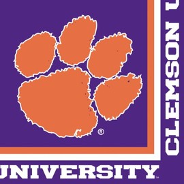 Creative Converting Clemson Tigers Servilletas (20 Count), Clemson University, Anaranjado, Luncheon