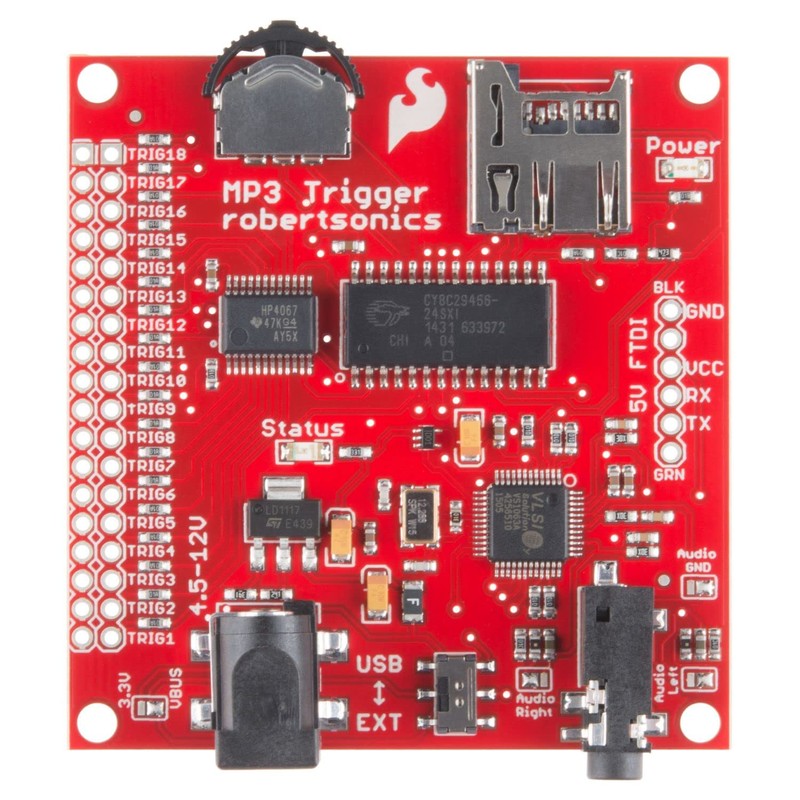 SparkFun MP3 Trigger - 18 Trigger inputs to Alternate Functions