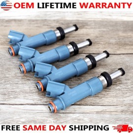 Original OE 4PCS OEM Fuel Injectors for 10-15 Lexus CT200h Prius 1.8L 23250-37020 Denso