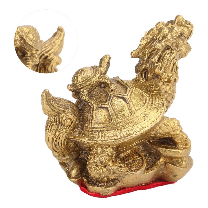 Feng Shui Decoration Dragon Tortoise Feng Shui Copper Casting Craft