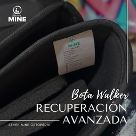 SEVEN MINE Bota Walker Corta Sin Aire BW-7701 | Férula Ortopédica de 28 cm con Barras Rígidas | Ideal para Fracturas, Esguinces y Recuperación Postquirúrgica (Small)