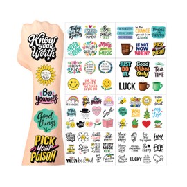 8Sheet - 110PCS Positive Temporary Tattoos for Kids – Cartoon Fake Tattoos Stickers for Birthday Party Favors, Gifts, DIY Decoration & Fun Activities – Waterproof & Skin-Safe