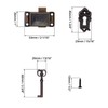 QWORK® 3 Pieces Antique Cabinet Door Lock Sets, Retro Locks