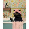 Black Cat Adult Paint by Number,Funny Bathing Cat Adults' Paint-by-Number