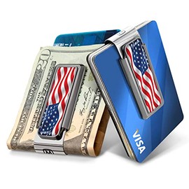M-Clip Patriotic USA American Flag Money Clip for Men (Natural)
