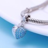 I Love You Colgante de corazón crystal Dangle Bead 925