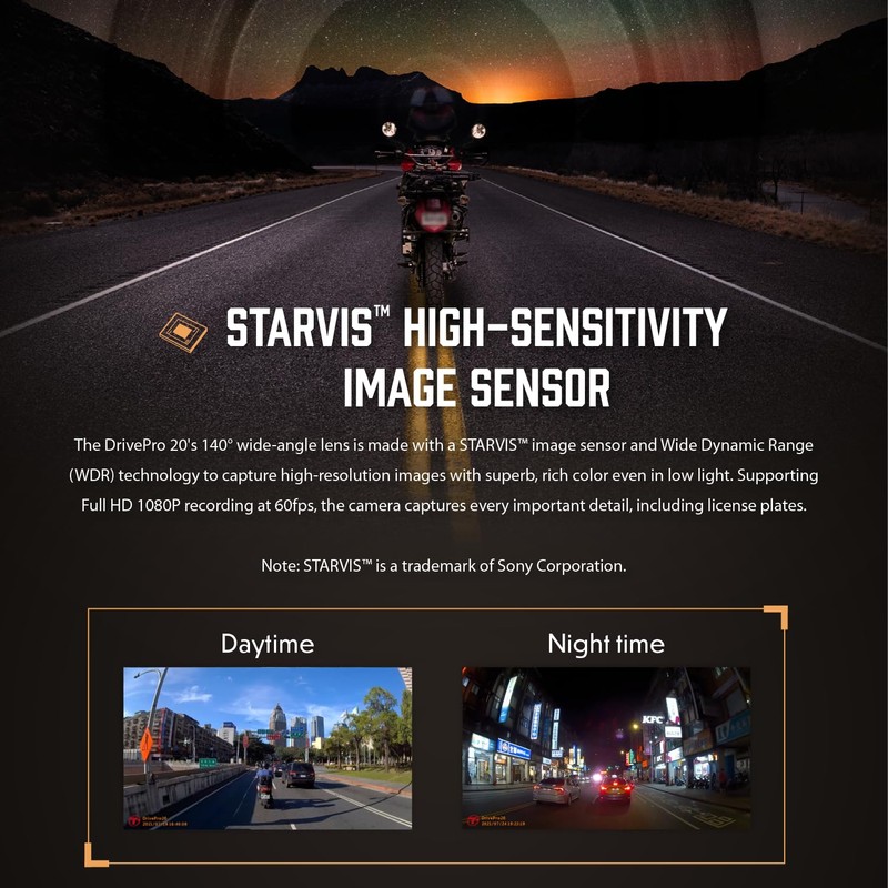 Transcend DrivePro 20 Dash Cam - Black