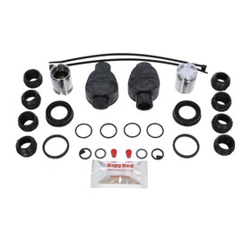 Bigg Red - Rear Brake Caliper Repair Seal Kit & Pistons - Compatible with R19, R5 Turbo, R9 Turbo, Sport, R11 Turbo, Saxo, ZX 1.6, 106 & 205 1.9 CTi, 306, 309 1.9 Gti