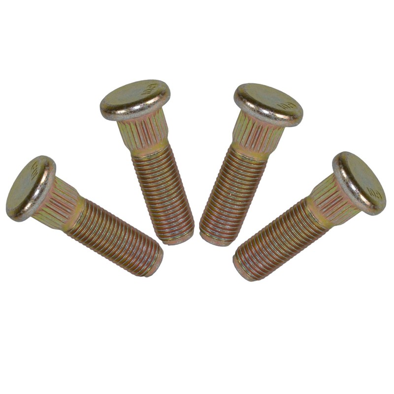 Pack of 4 3/8" UNF Wheel Studs And Nuts For
