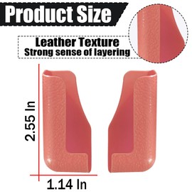 AUCELI Car Phone Holder for Dashboard, 2Pairs Auto Seat Back Multifunctional Sticky Mobile Phone Bracket, Adjustable Width Self Adhesive Cellphone Mount for All Smartphone, Car Accessories (Pink)