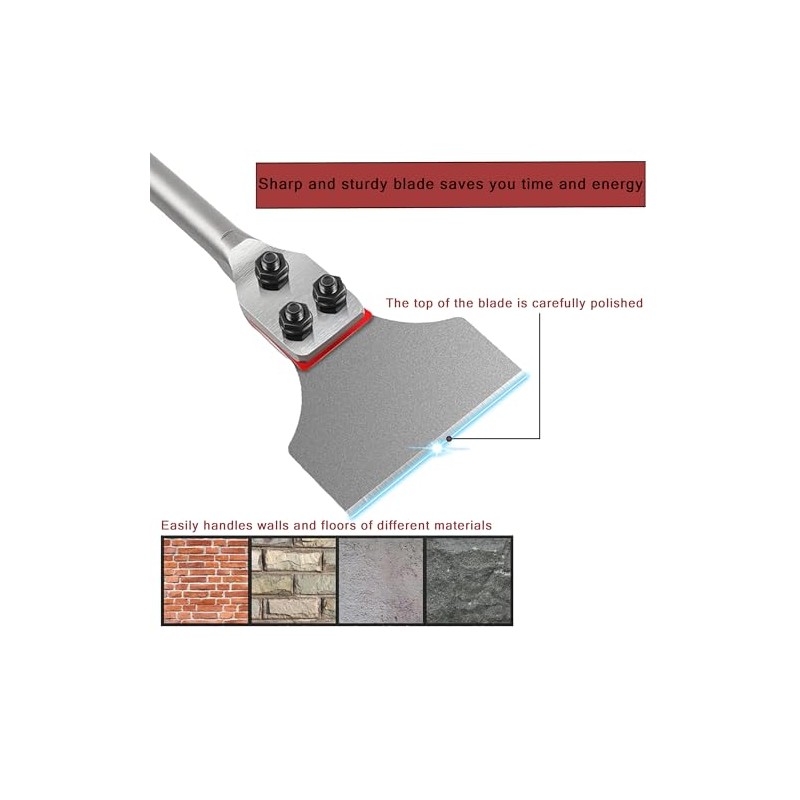 SDS Plus Floor Scraper 3 in. x 12 in. Wide