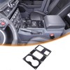 Hudiriy Car Gear Shift Console Anti-Scratch Panel Frame Compatible with