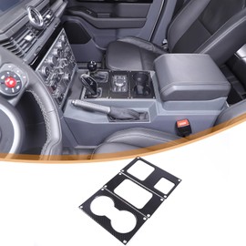 Hudiriy Car Gear Shift Console Anti-Scratch Panel Frame Compatible with Ineos Grenadier 2020-2024 ABS Central Control Gear Shift Panel Trim Cover (Carbon Fiber Pattern)