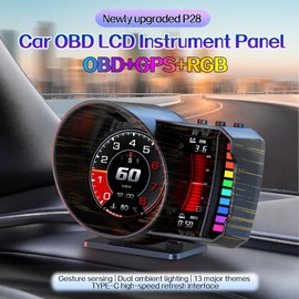 wiiyii OBD2 Gauge Display Heads Up Display for Cars,Speedometer for Car