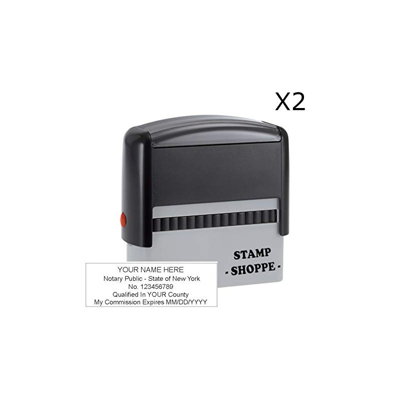 New York Notary Stamp | Classic Model, 2.3x0.81 Inch Rectangular
