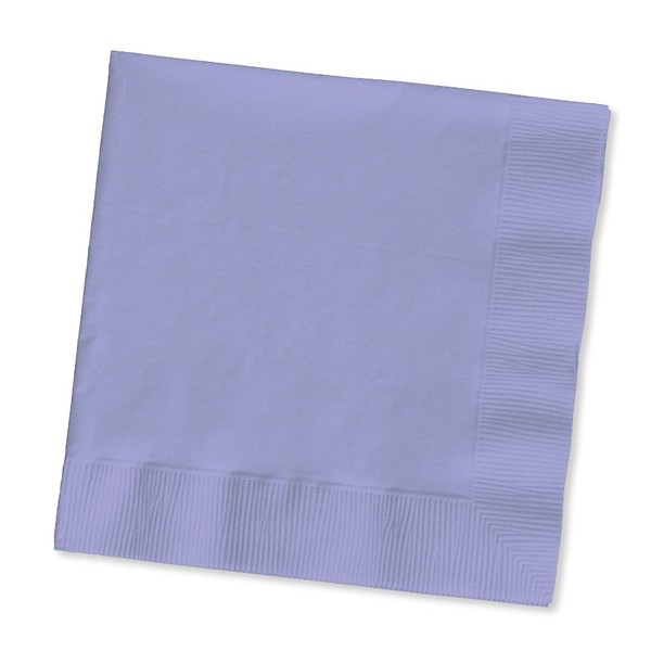 Creative Converting Touch of Color 2-Ply 50 Count Paper Lunch Napkins, Luscious Lavender