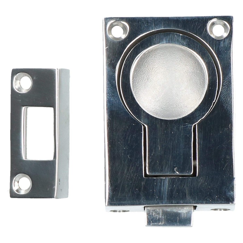 Door Lock Locker Catch Flush Lifting Ring Handle Marine Stainless