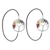 EMSea 2pcs Tree of Life Bookmarks 7 Chakra Handmade Gemstones
