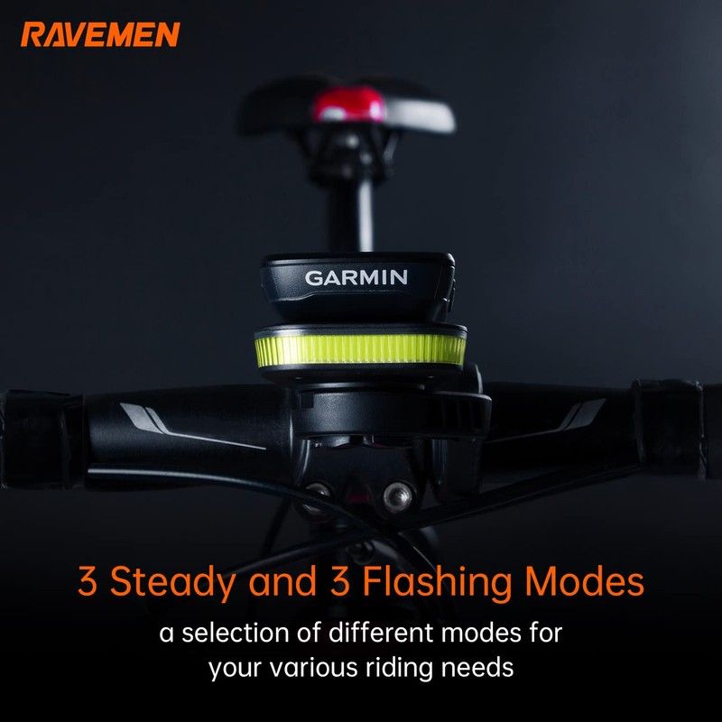 RAVEMEN FR160 Compatible with Garmin/iGPSPORT/COOSPO Cycling Computer, IPX6 Waterproof Auxiliary