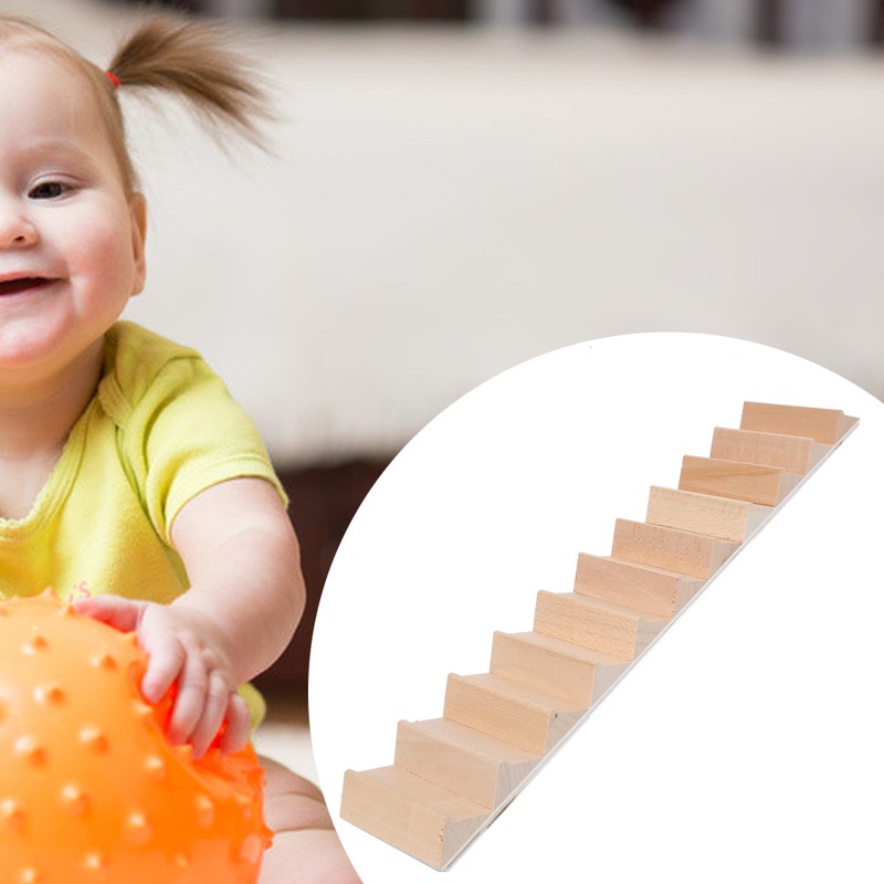 1:12 Miniature Wood Staircase DIY Step Stair Crafts Decorative Dollhouse