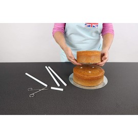 PME Easy Cut Dowels, White 30cm, Pack of 4