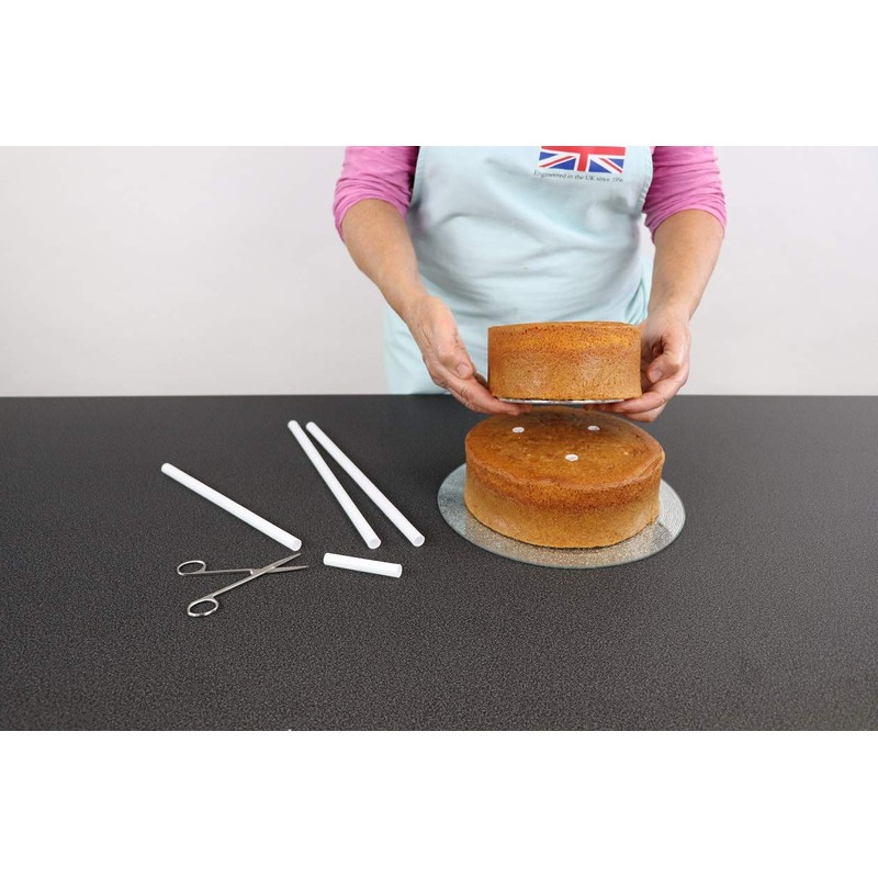 PME Easy Cut Dowels, White 30cm, Pack of 4