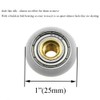 HAHIYO 25mm Diameter Shower Door Wheels Smooth Rolling Sturdy Easy