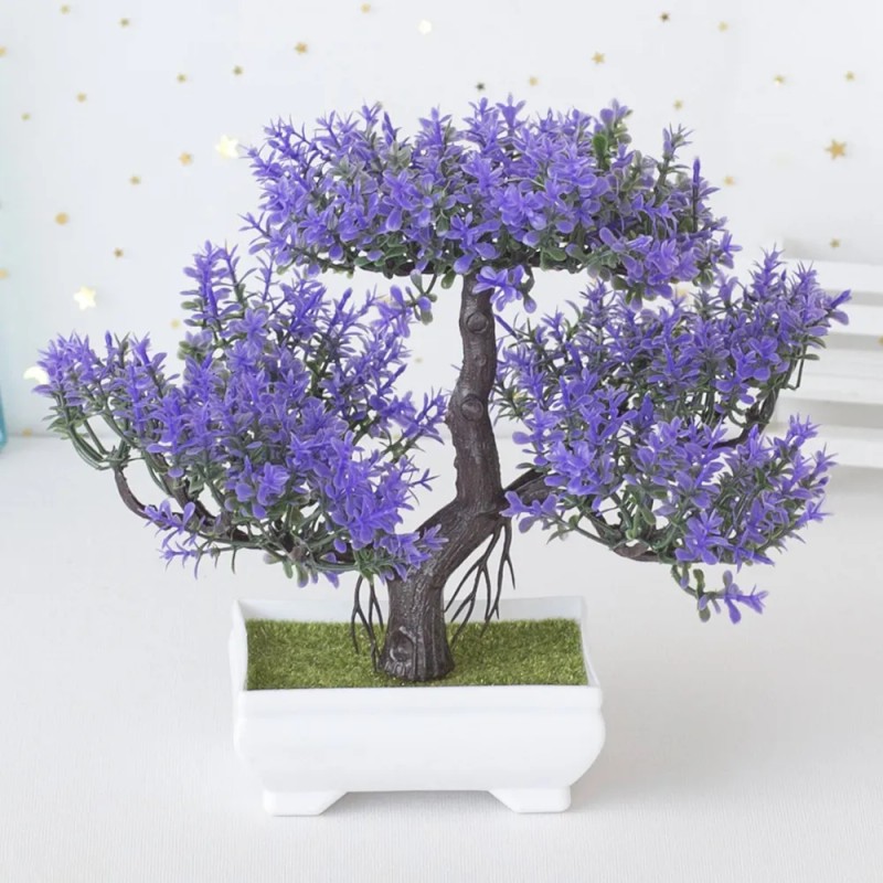 Plantas Artificiales, Bonsái, Maceta Pequeña, Planta Falsa,