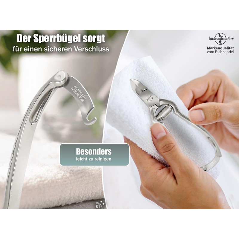 Solingen Nail Clippers 14 cm for Medium to Strong Toenails