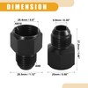 Partuto 2 Pcs AN10 to AN8 Universal Flare Reducer Fitting