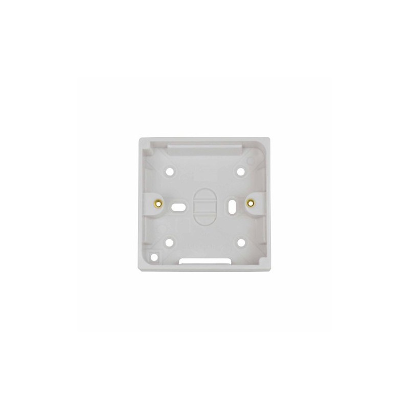 Status 25 mm 1 Gang Pattress Box - White (Pack