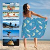 Narwhal Beach Towel Lightweight Microfiber Pool Towels 31"x61" Absorbent Large