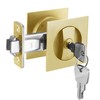 Cozy Tower Pocket Door Lock with Key, Pocket Door Hardware
