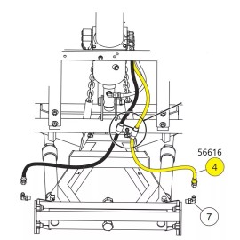 Professional Parts Warehouse Western 56616 Snowplow 1/4 X 42 Angle Hose Fits Ultra Mount Pro, MVP Plus, MVP3