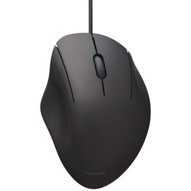 Elecom M-SH10UBSKBK Mouse SHELLPHA Wired, Silent, 3 Buttons, Medium, Antibacterial, Black