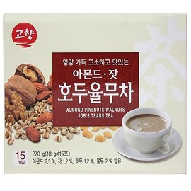 Minecook Batido De Reemplazo De Comida Para Desayuno, Comida Sencilla, Té En Polvo Adlay De Nueces Y Piñones De Almendras Coreanas Mincecook, 15 T/270