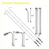 LIULO TOOL 9 Pack Pressure Washer Extension Wand, Stainless Steel