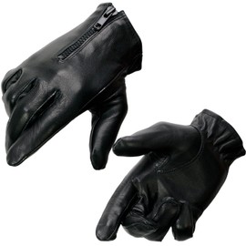 Milwaukee Leather SH728 Women's Black Leather Thermal Lined Motorcycle Gloves - Medium