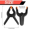 4 Pack Spring Clamps, 6inch Plastic Clips, Backdrop Clips, Big